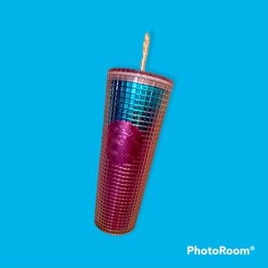 Ombré grid Starbucks tumbler!